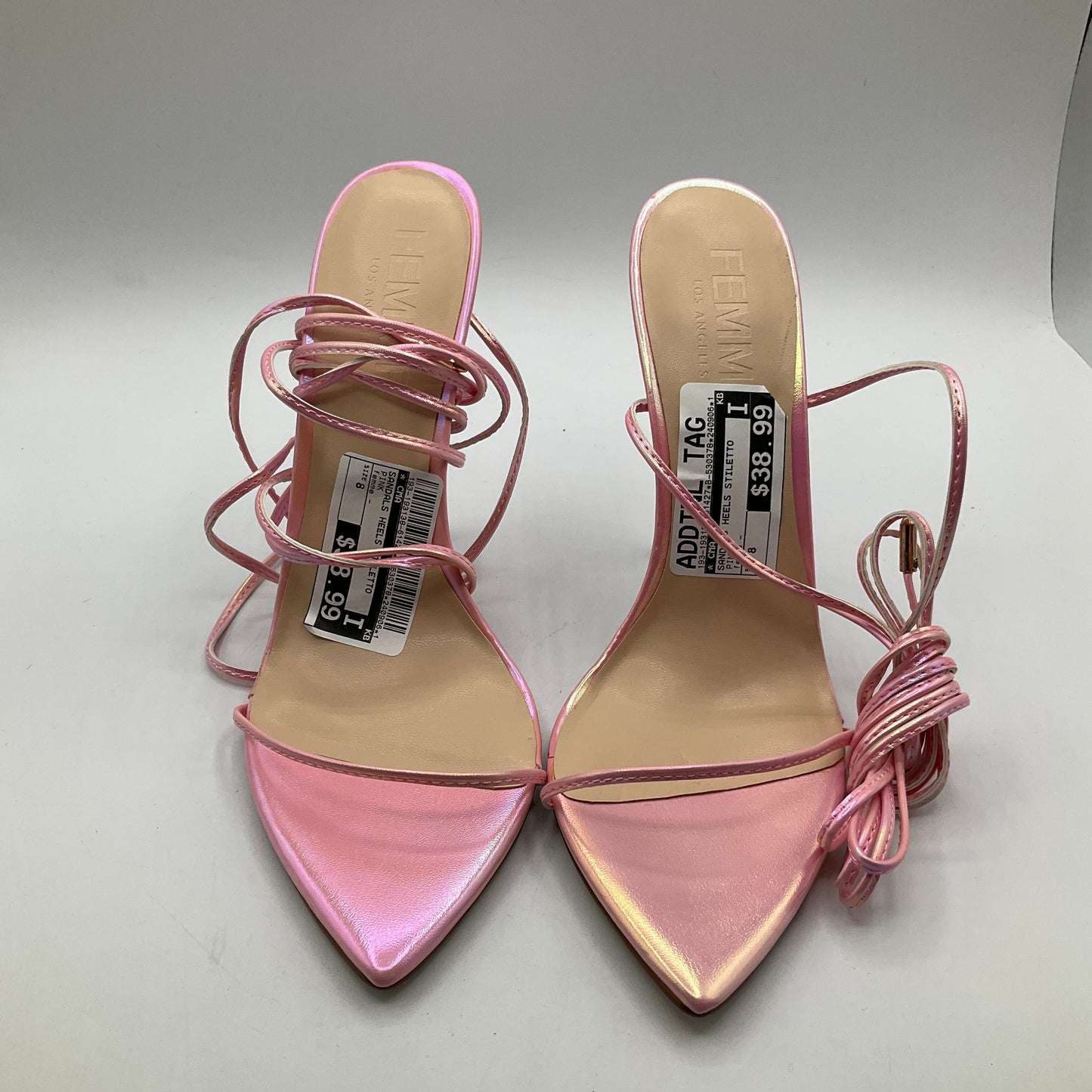 Sandals Heels Stiletto By Cma In Pink, Size: 8