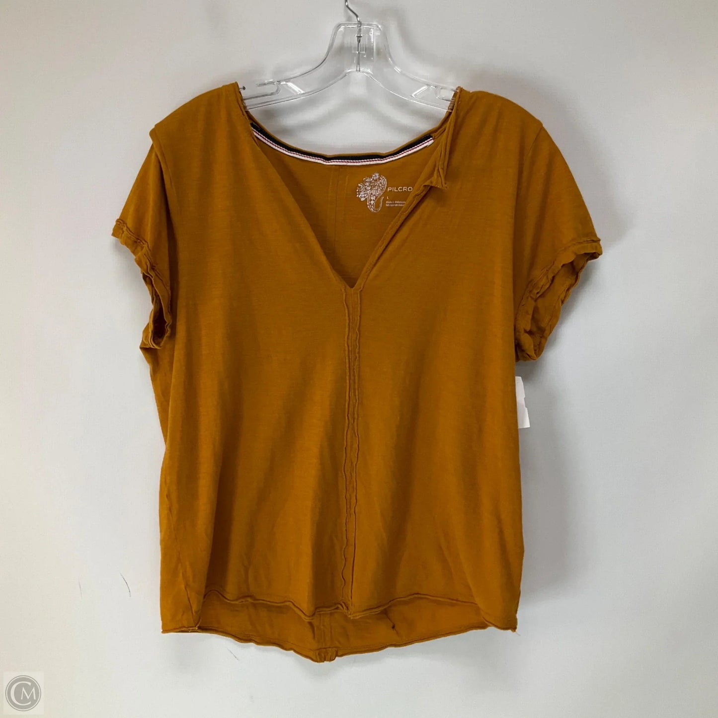 Top Short Sleeve Basic By Pilcro In Orange, Size: L