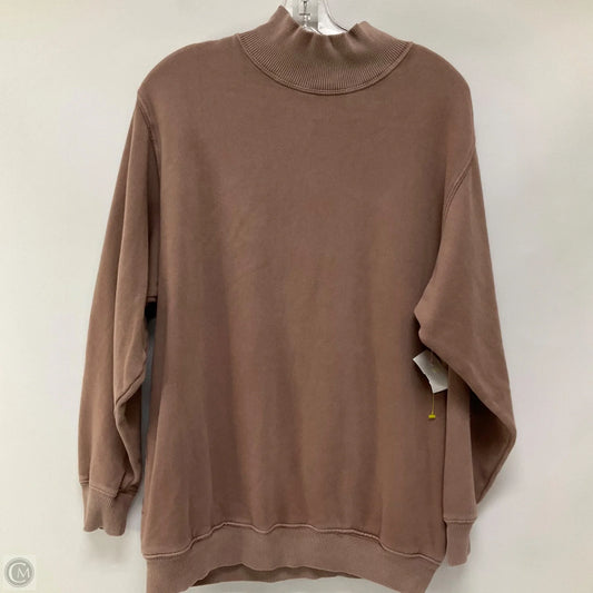 Top Long Sleeve By Aerie In Tan, Size: S