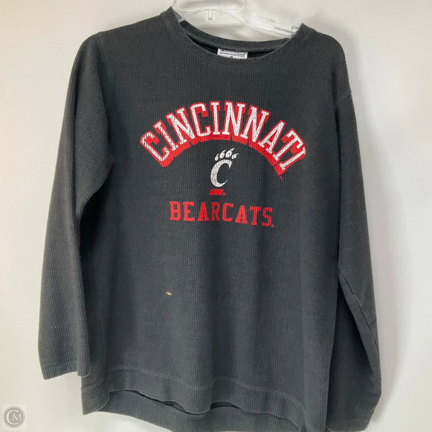 Athletic Top Long Sleeve Crewneck By Champion In Grey, Size: M