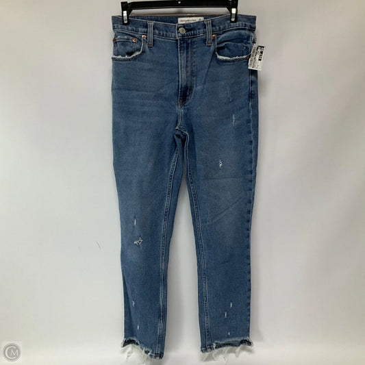 Jeans Skinny By Abercrombie And Fitch In Blue Denim, Size: 2