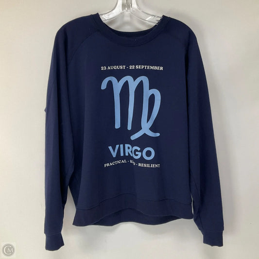 Sweatshirt Crewneck By Anthropologie In Blue, Size: M