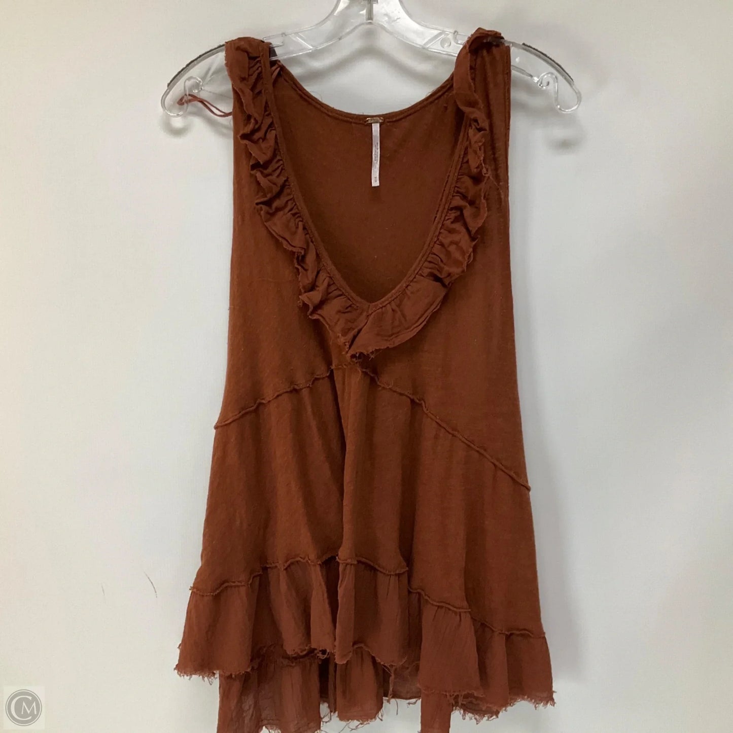 Top Sleeveless By Free People In Brown, Size: M