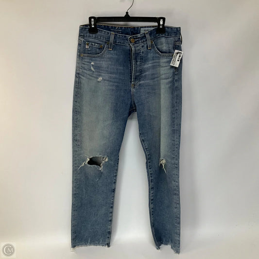 Jeans Skinny By Adriano Goldschmied In Blue Denim, Size: 4
