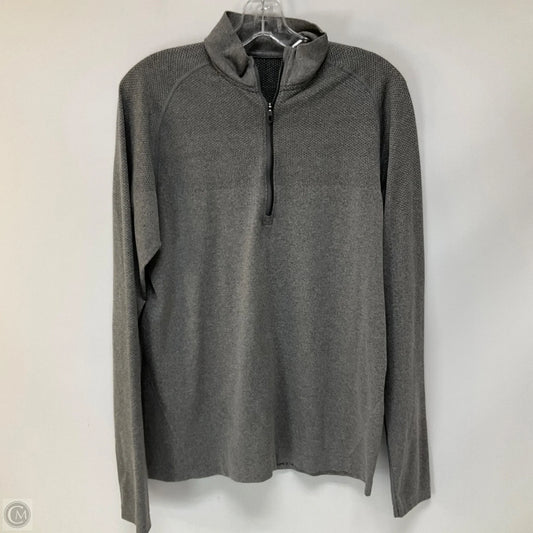 Athletic Top Long Sleeve Crewneck By Lululemon In Grey, Size: M