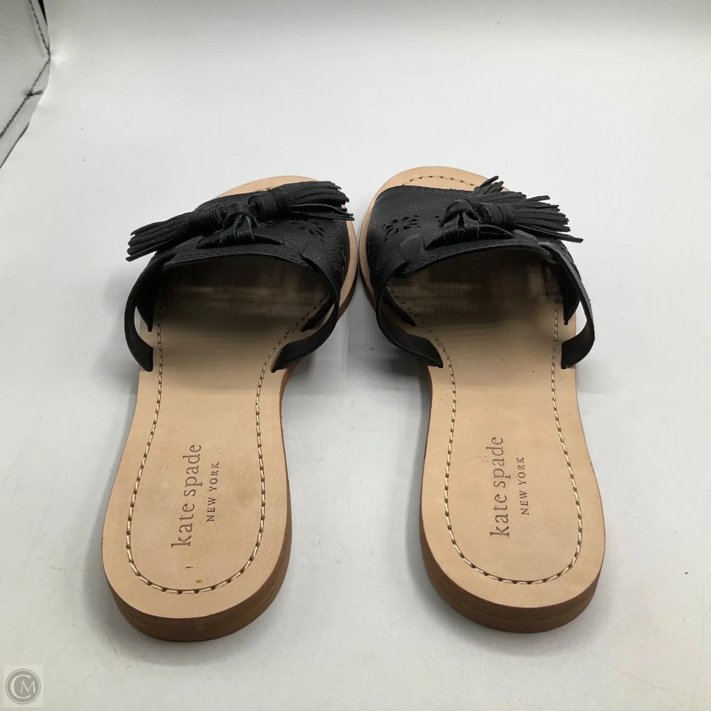 Sandals Designer By Kate Spade In Black, Size: 6.5