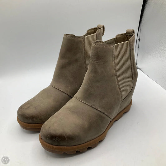 Boots Ankle Heels By Sorel In Grey, Size: 9