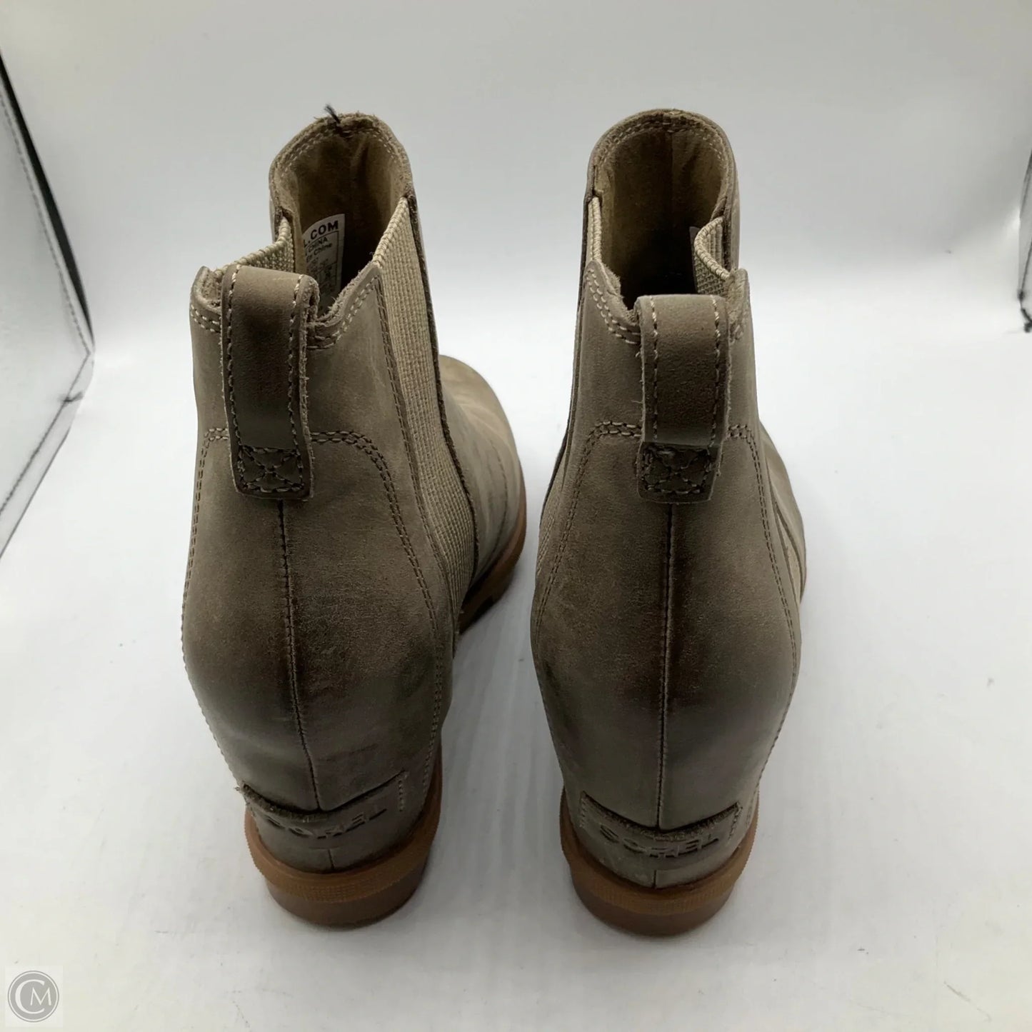 Boots Ankle Heels By Sorel In Grey, Size: 9