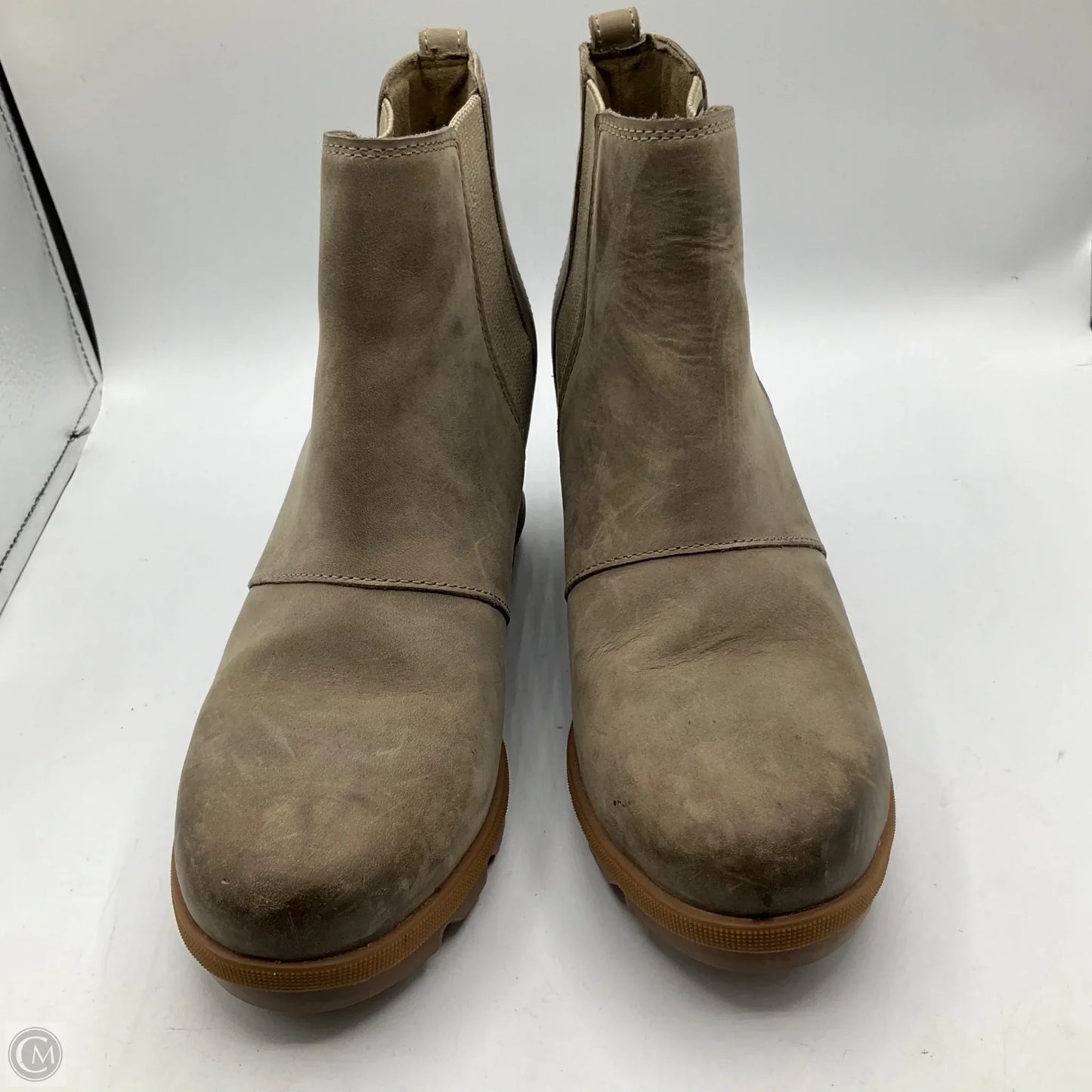 Boots Ankle Heels By Sorel In Grey, Size: 9