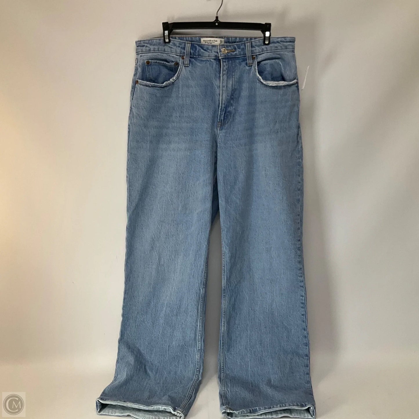 Jeans Straight By Abercrombie And Fitch In Blue Red & White, Size: 12