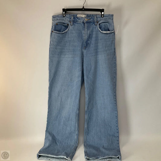 Jeans Straight By Abercrombie And Fitch In Blue Red & White, Size: 12