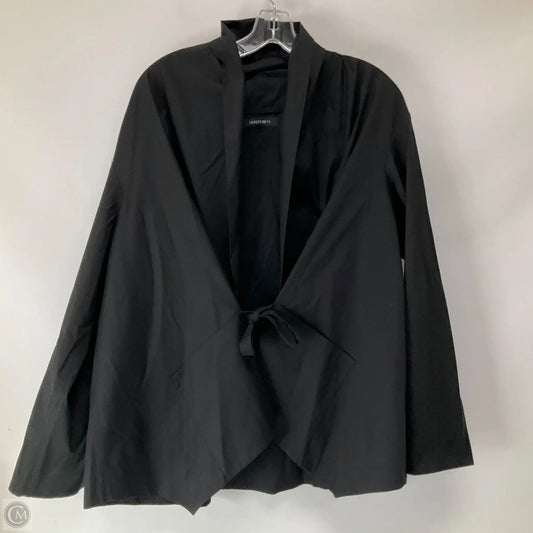 Top Long Sleeve Designer By Lafayette 148 In Black, Size: M