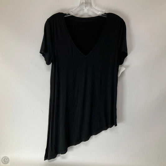 Athletic Top Short Sleeve By Lululemon In Black, Size: M