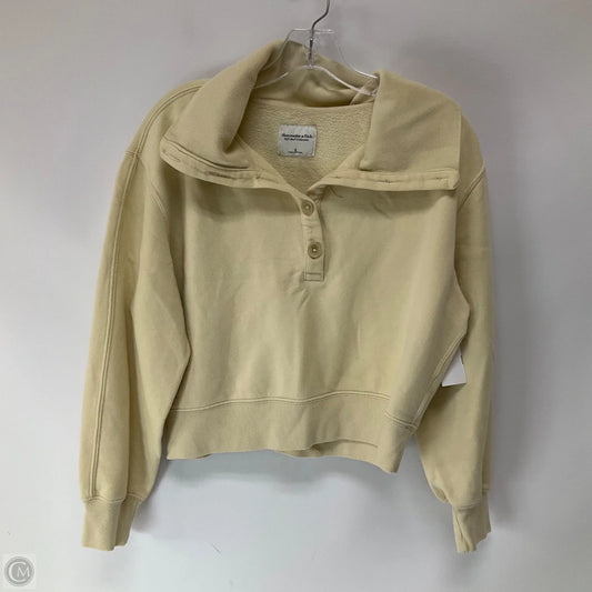 Sweatshirt Collar By Abercrombie And Fitch In Yellow, Size: S