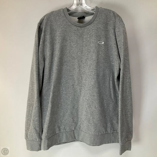 Sweatshirt Crewneck By Oakley In Grey, Size: L