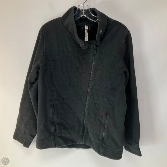 Athletic Jacket By Lululemon In Black, Size: 12