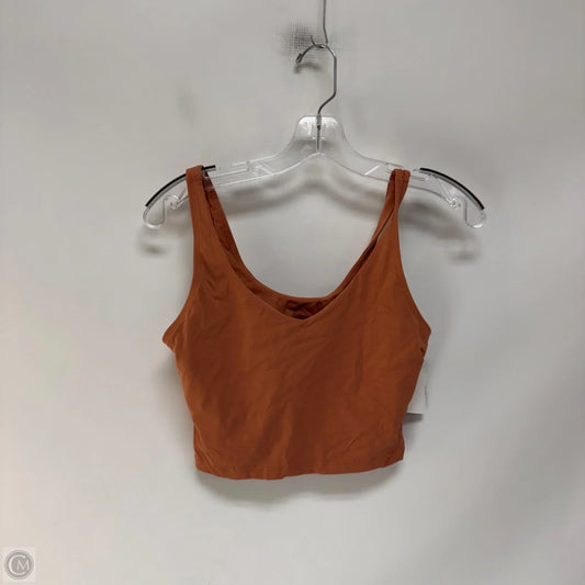 Athletic Tank Top By Lululemon In Orange, Size: 8