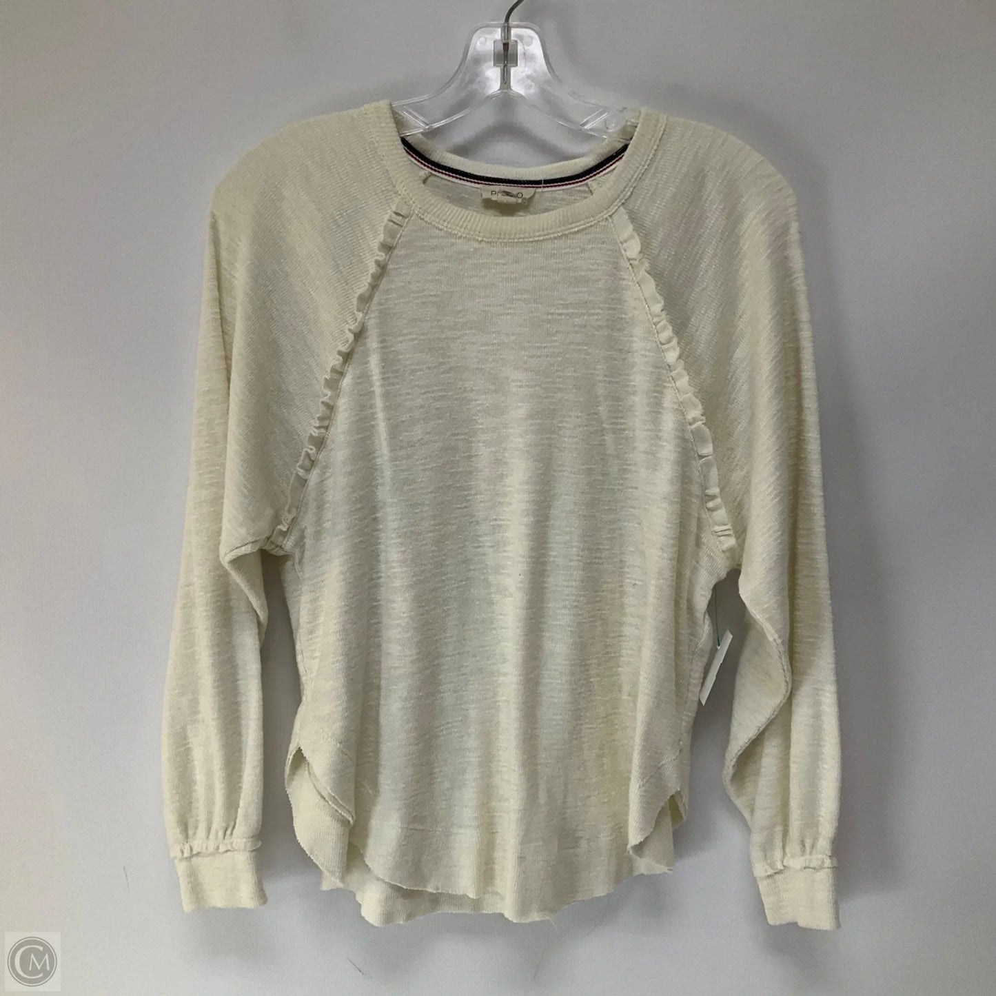 Top Long Sleeve By Pilcro In Cream, Size: Xxs