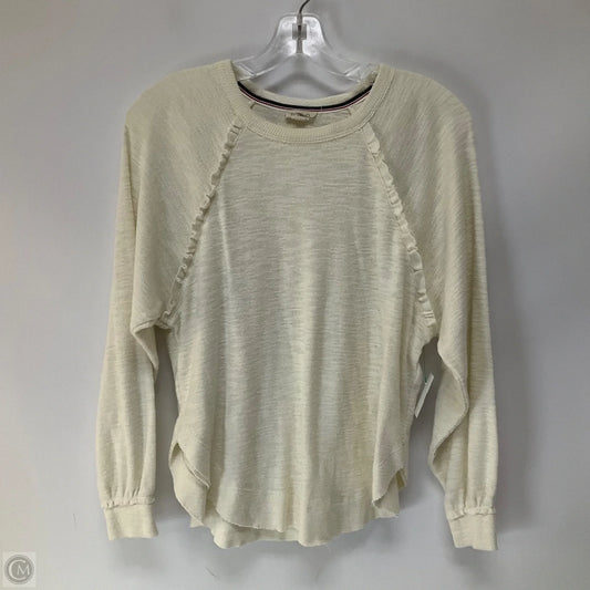 Top Long Sleeve By Pilcro In Cream, Size: Xxs