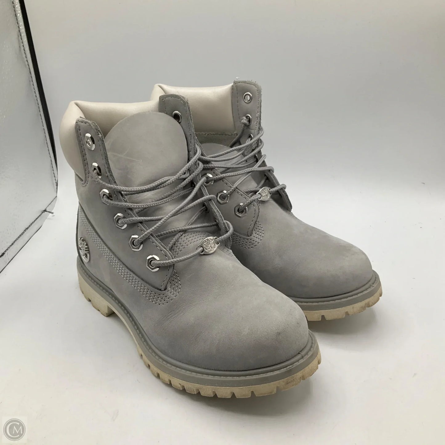 Boots Ankle Flats By Timberland In Grey, Size: 6