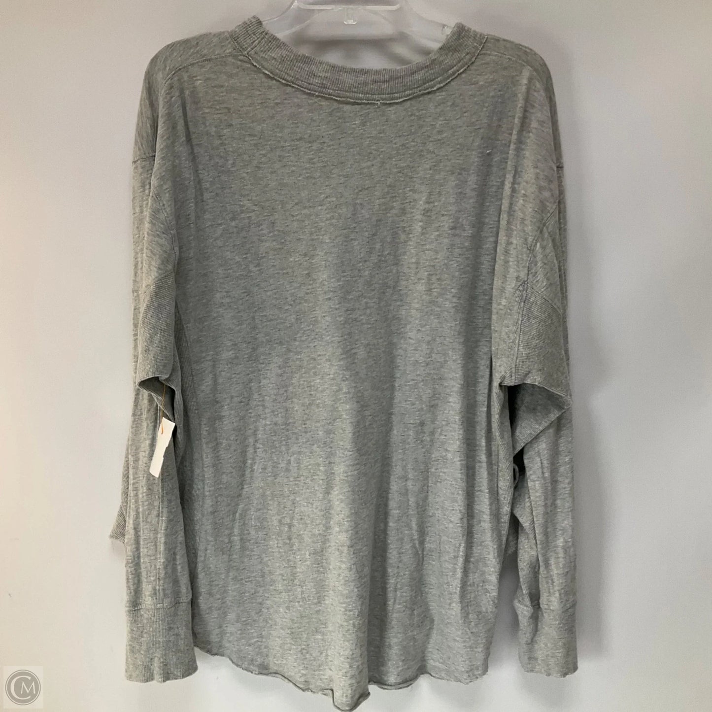 Top Long Sleeve Basic By Aerie In Grey, Size: M