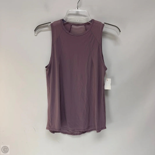 Athletic Tank Top By Lululemon In Purple, Size: 4