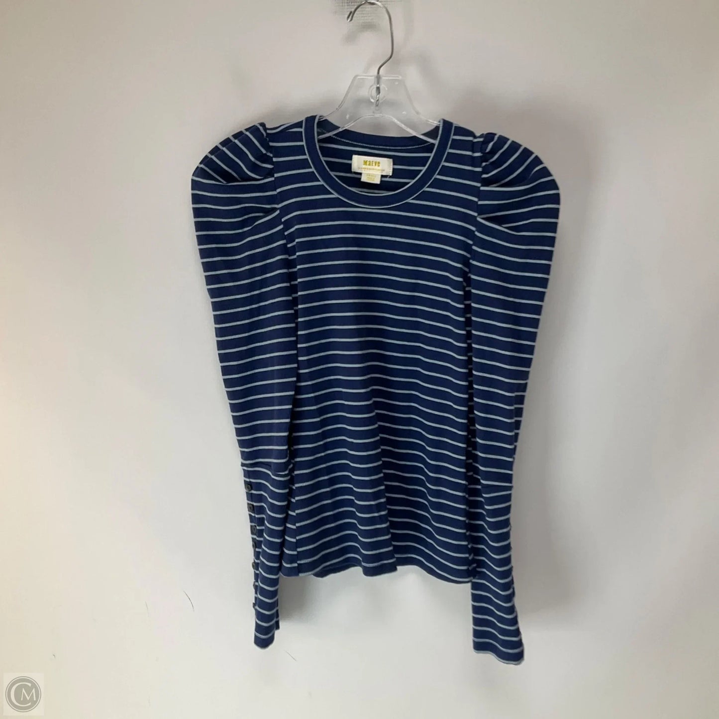 Top Long Sleeve By Anthropologie In Blue, Size: S