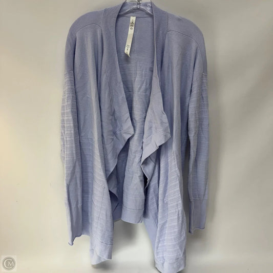 Sweater Cardigan By Lululemon In Blue, Size: 8