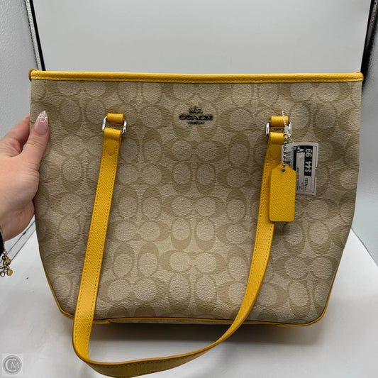 Handbag Designer By Coach, Size: Medium