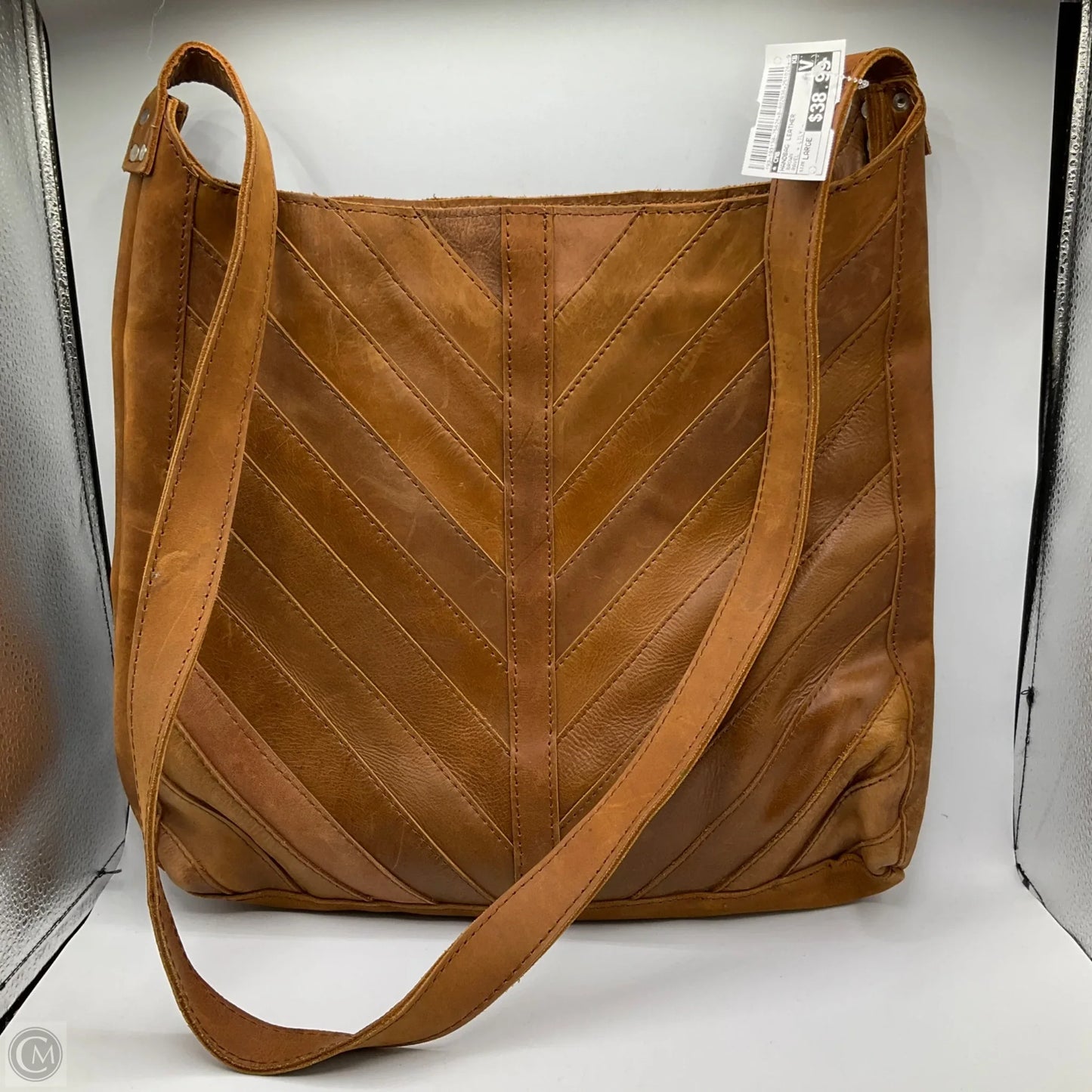 Handbag Leather By Cmb, Size: Large