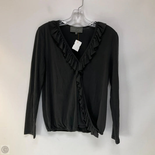 Top Long Sleeve By Anthropologie In Grey, Size: M