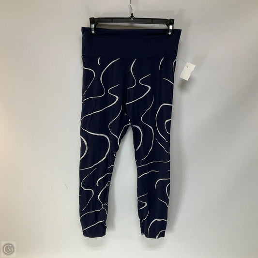 Athletic Leggings By Tory Burch In Blue, Size: M