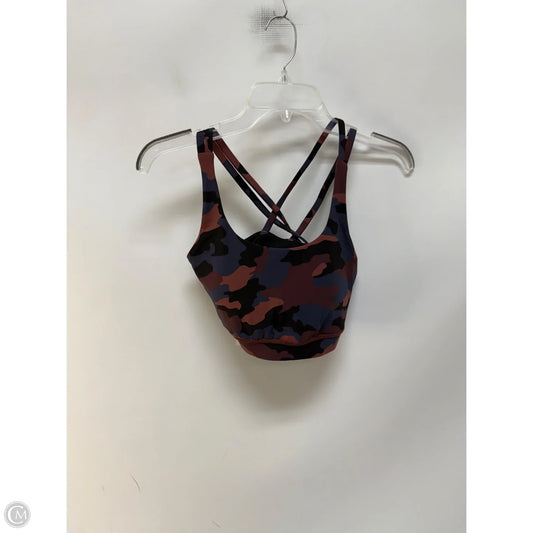 Athletic Bra By Lululemon In Camouflage Print, Size: 6