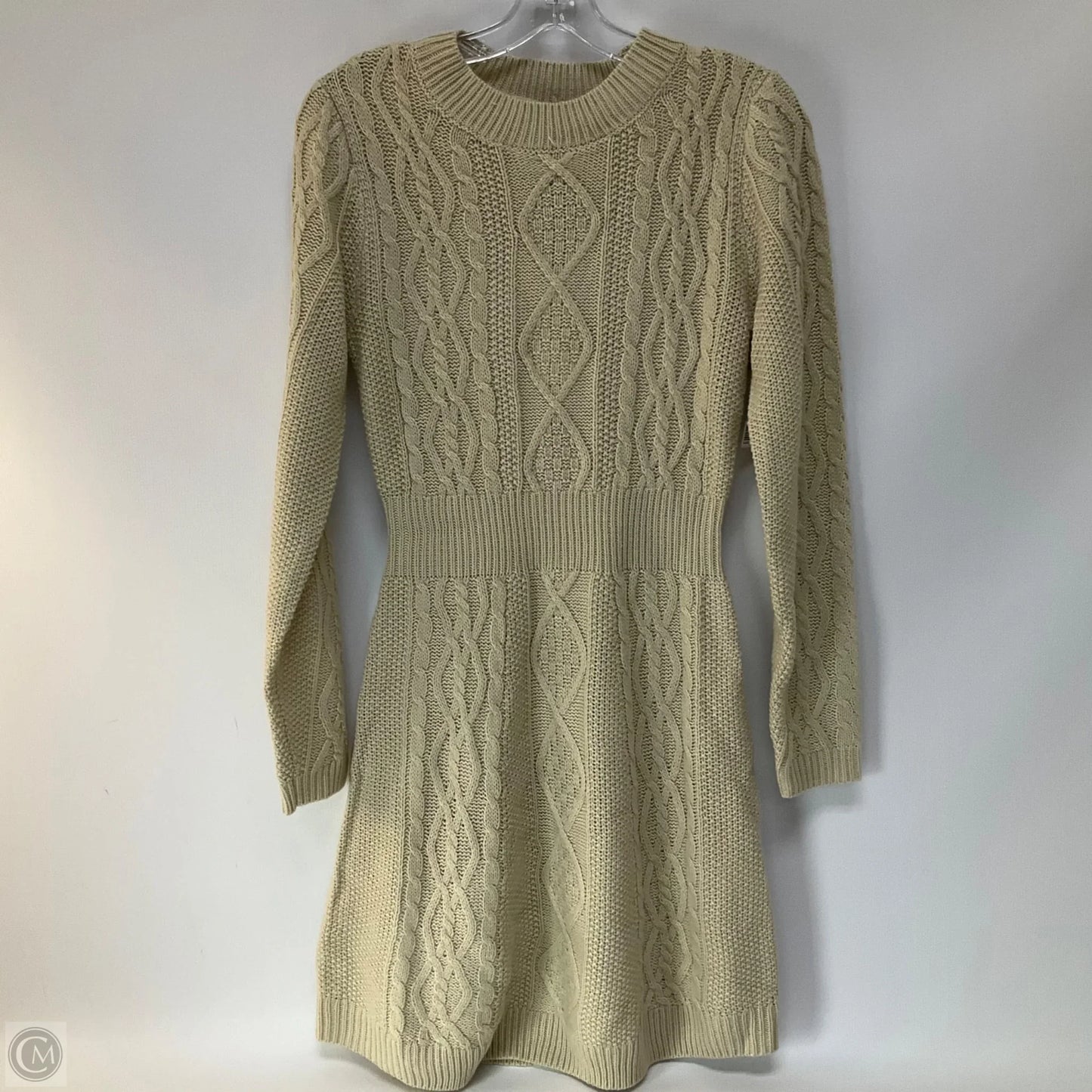 Dress Sweater By Lucky Brand In Tan, Size: S