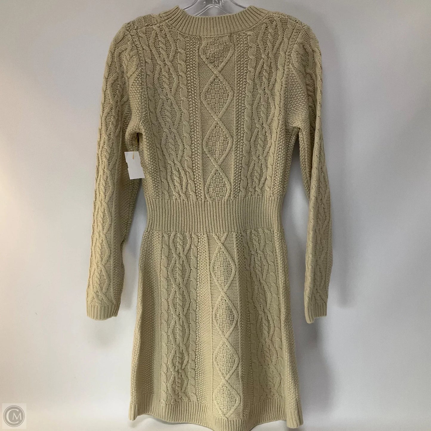 Dress Sweater By Lucky Brand In Tan, Size: S