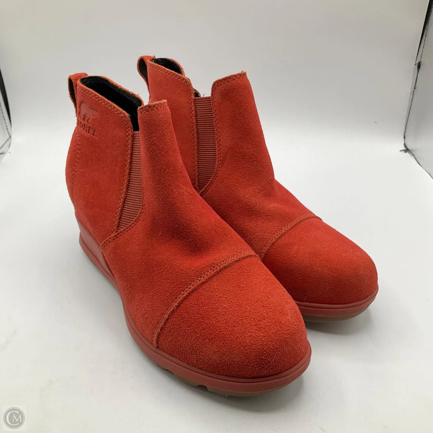 Boots Ankle Heels By Sorel In Orange, Size: 6.5