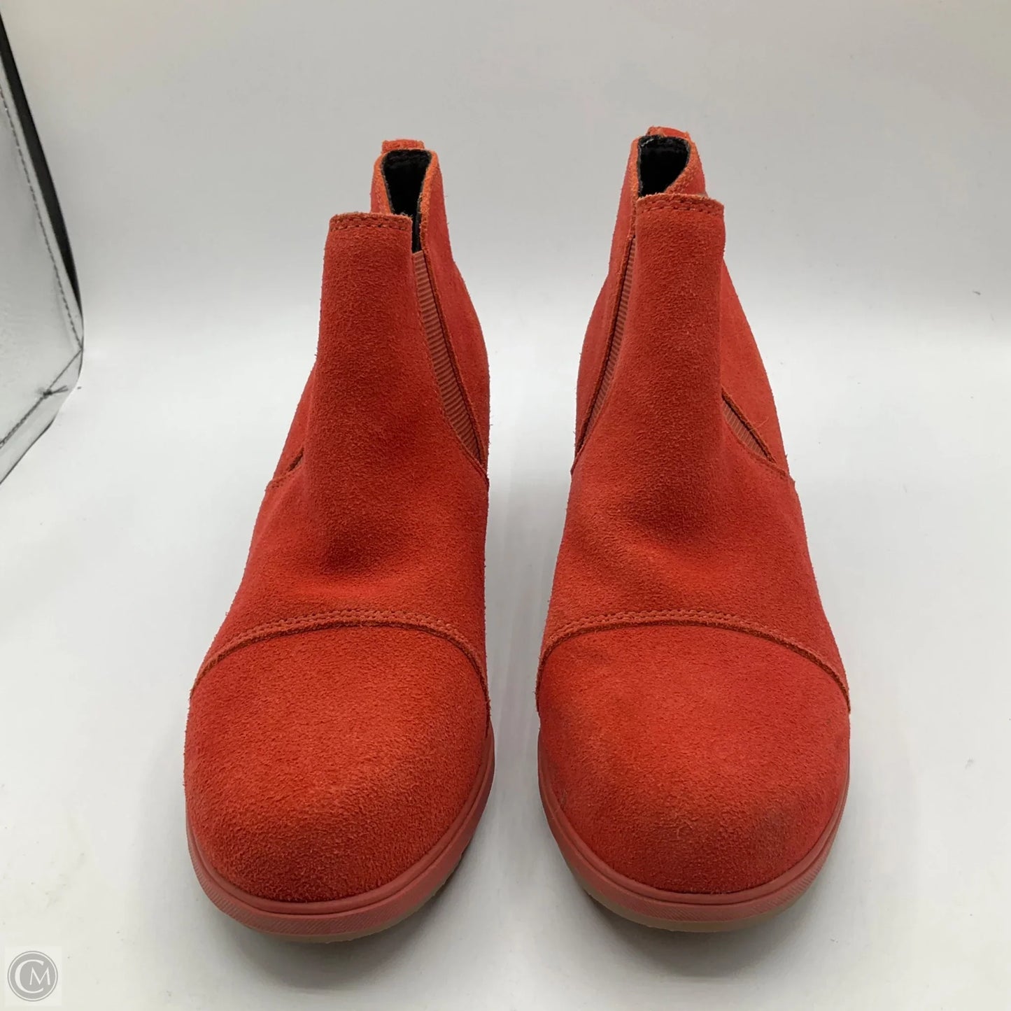 Boots Ankle Heels By Sorel In Orange, Size: 6.5