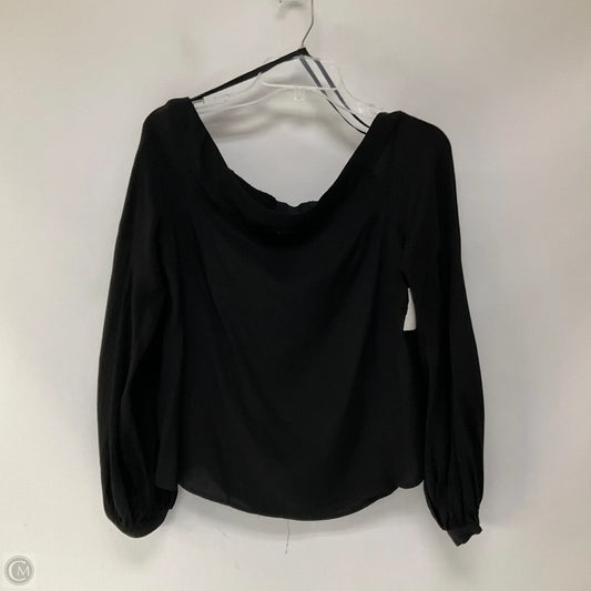 Top Long Sleeve By Anthropologie In Black, Size: M