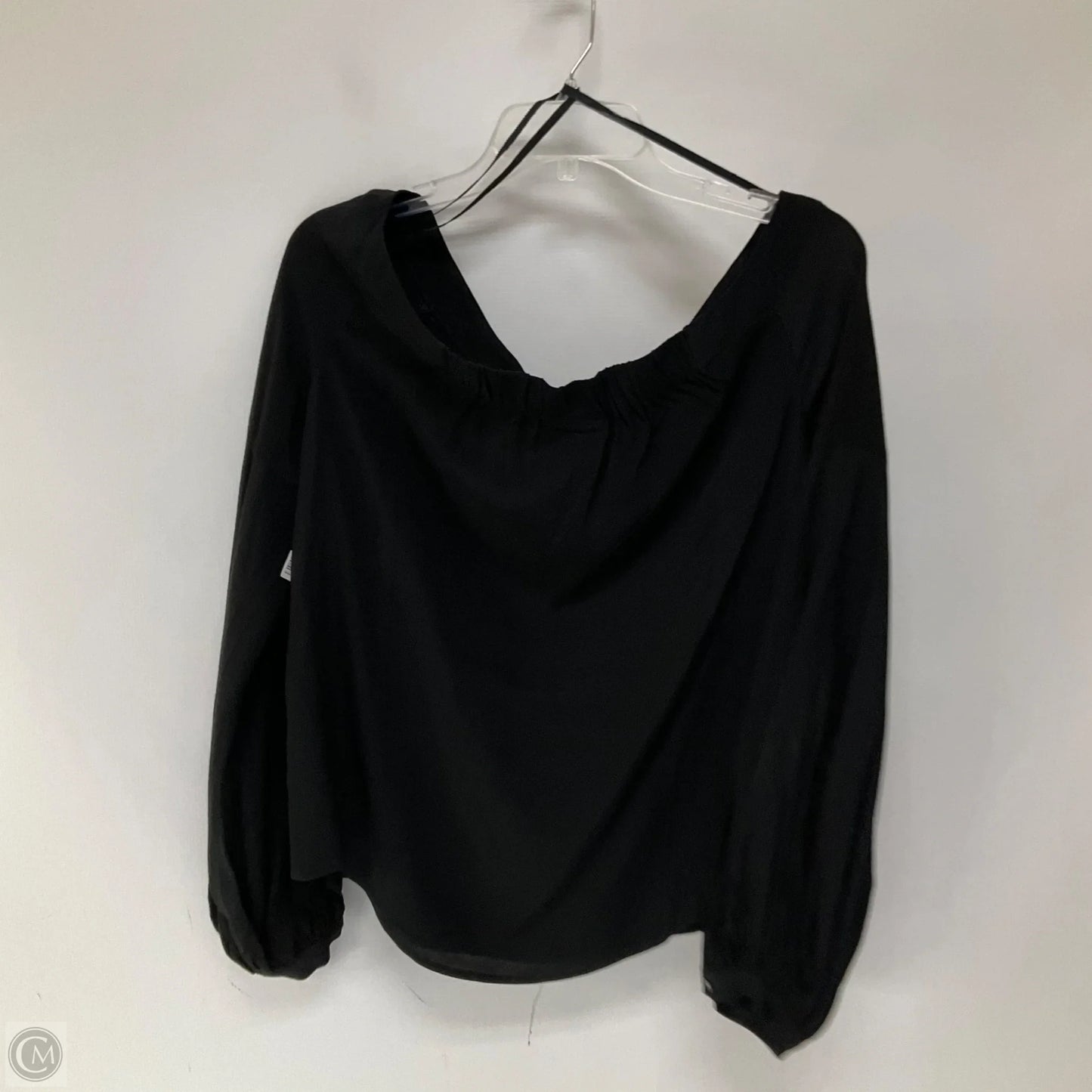 Top Long Sleeve By Anthropologie In Black, Size: M