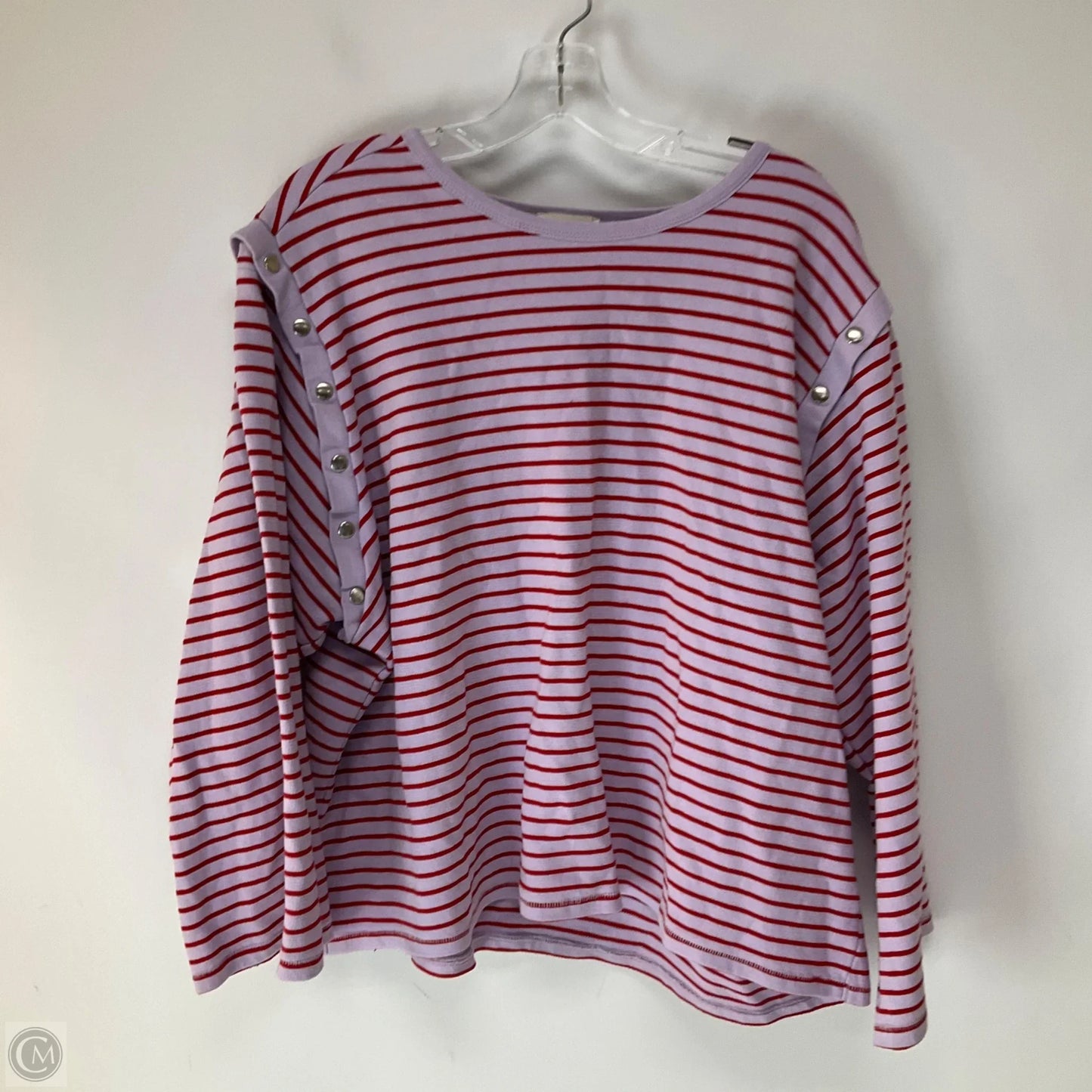 Top Long Sleeve By Anthropologie In Purple, Size: Xl