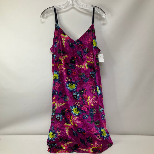 Dress Party Short By Anthropologie In Pink & Purple, Size: L
