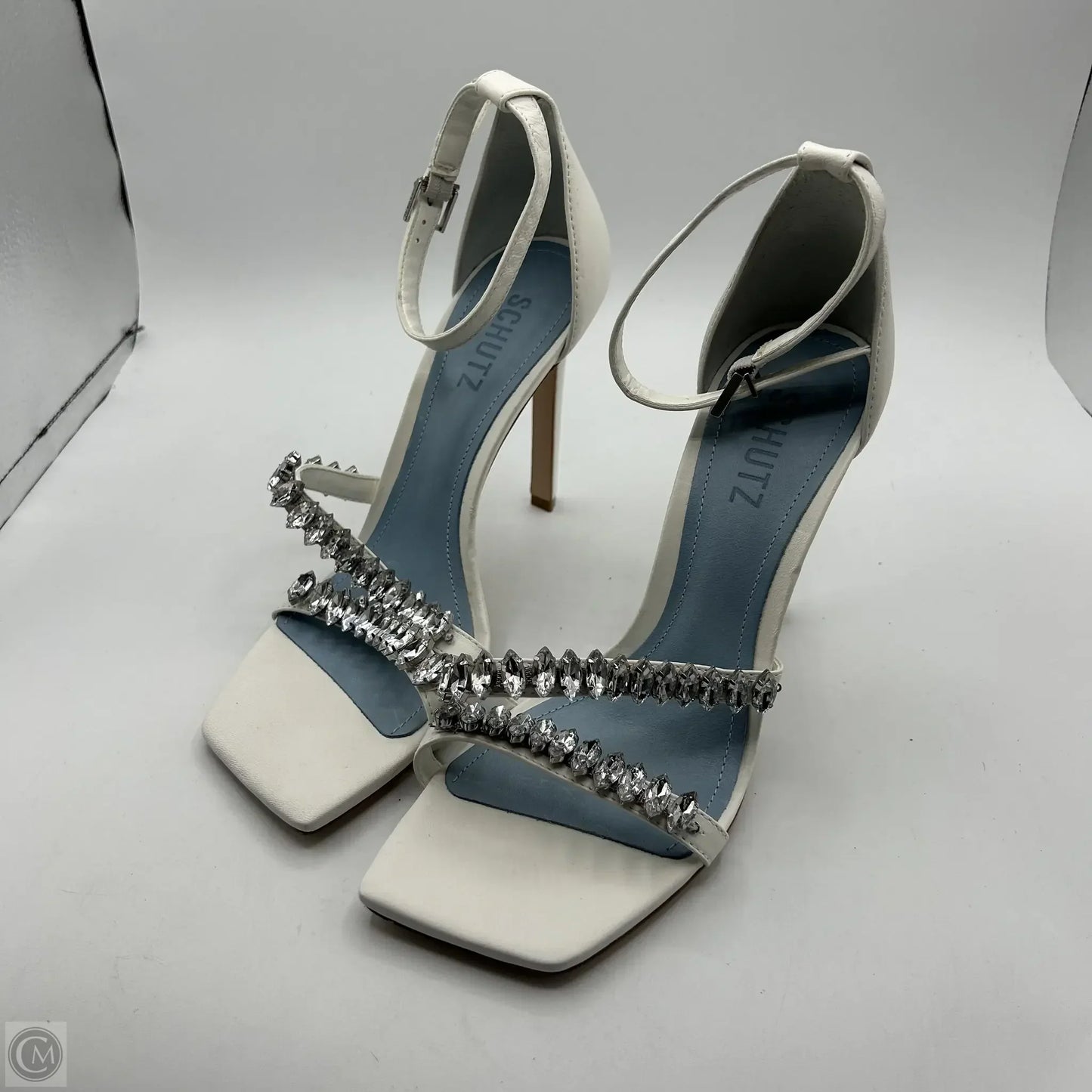 Sandals Heels Stiletto By Cma In White, Size: 8