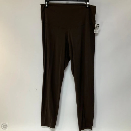 Athletic Leggings By Aerie In Brown, Size: Xl