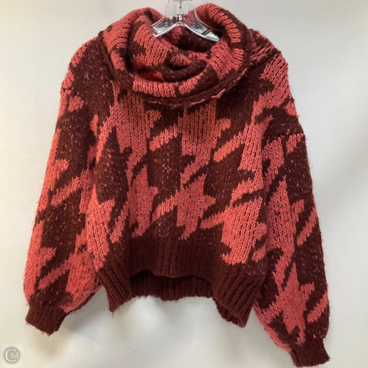 Sweater By Anthropologie In Maroon, Size: S
