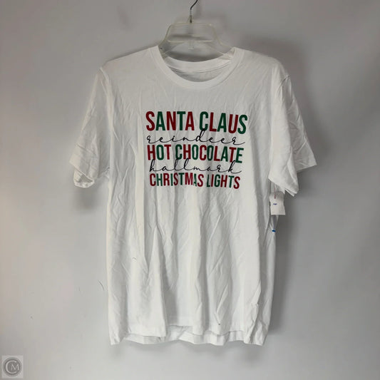 Top Short Sleeve Basic By Cmf In White, Size: Xl