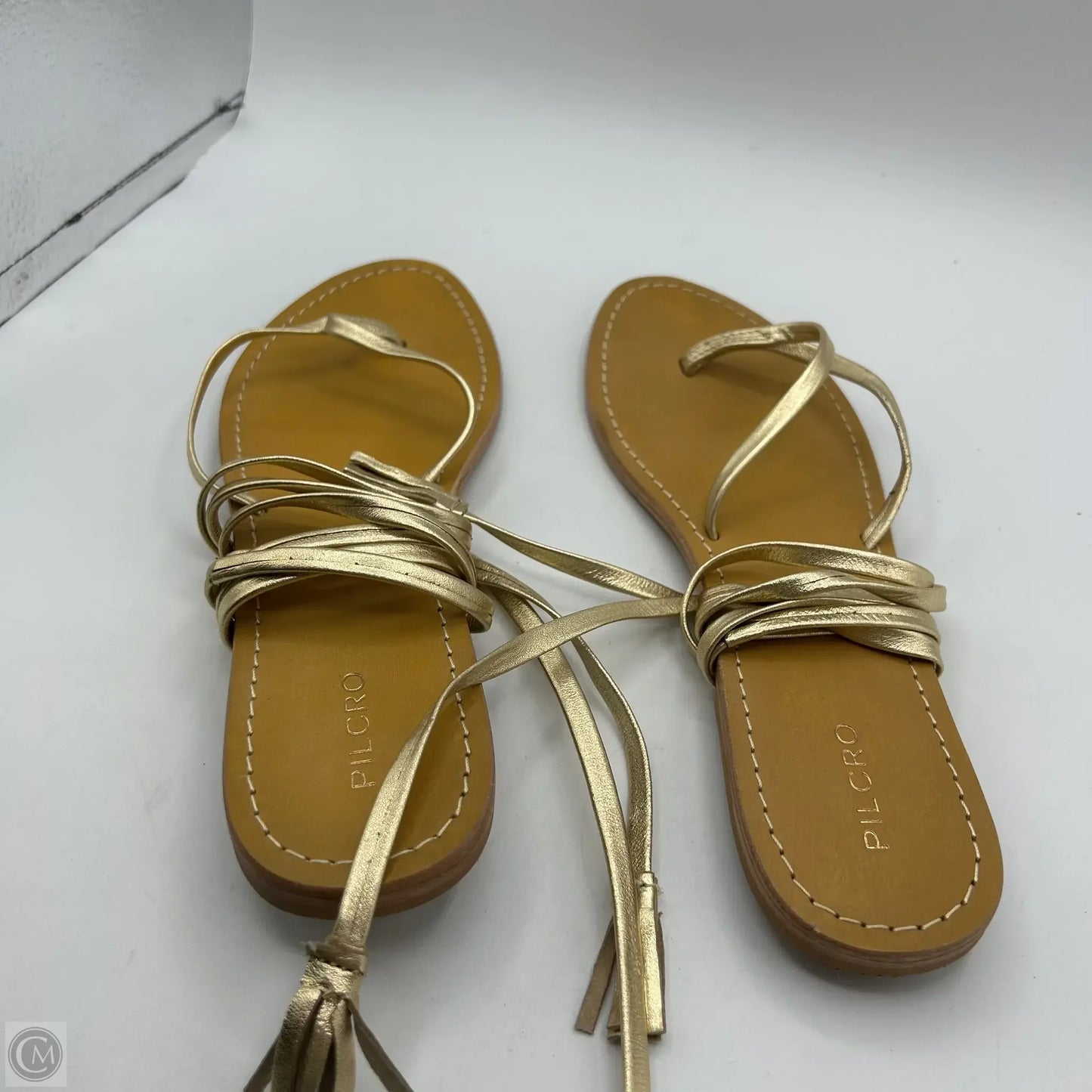 Sandals Flats By Pilcro In Gold, Size: 11