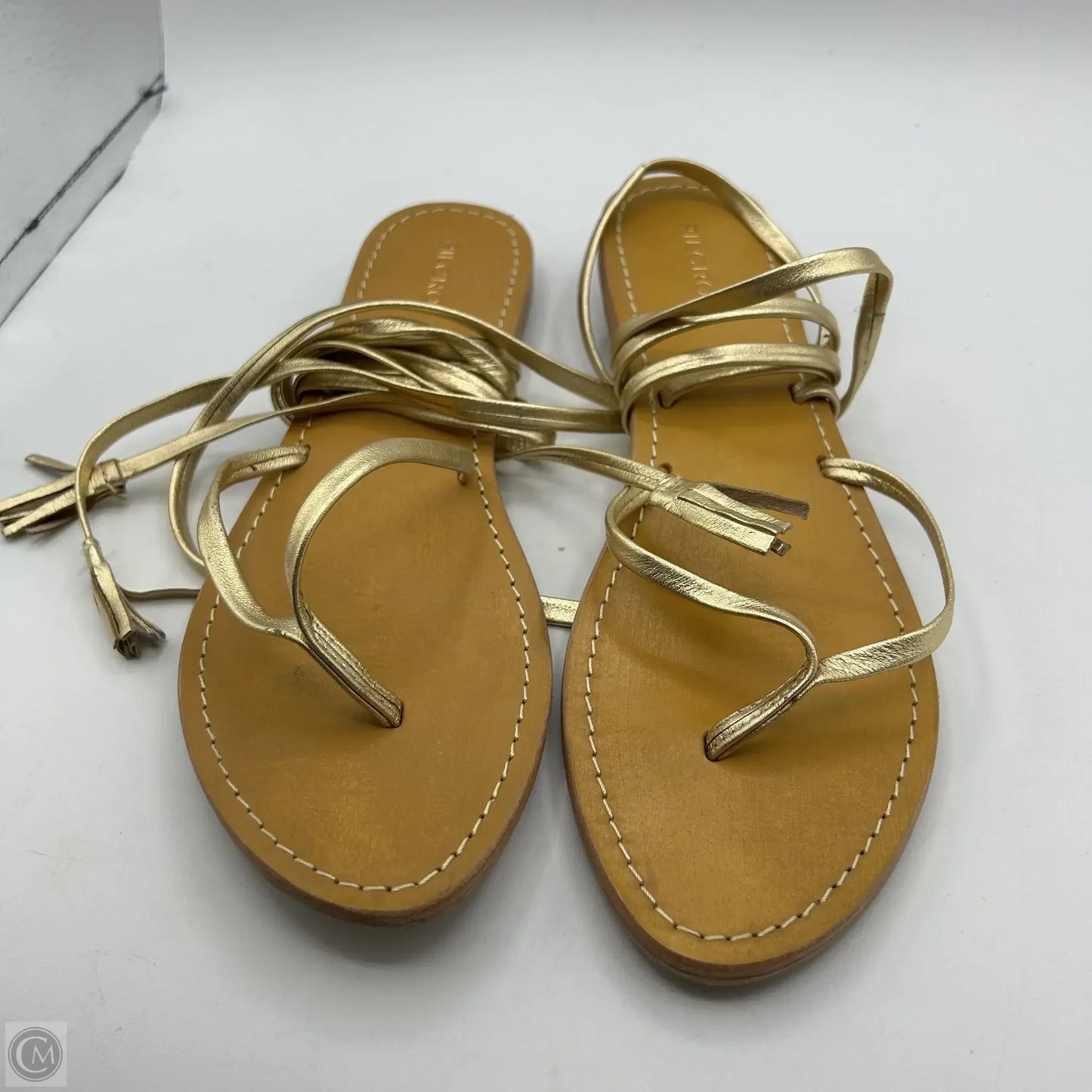Sandals Flats By Pilcro In Gold, Size: 11