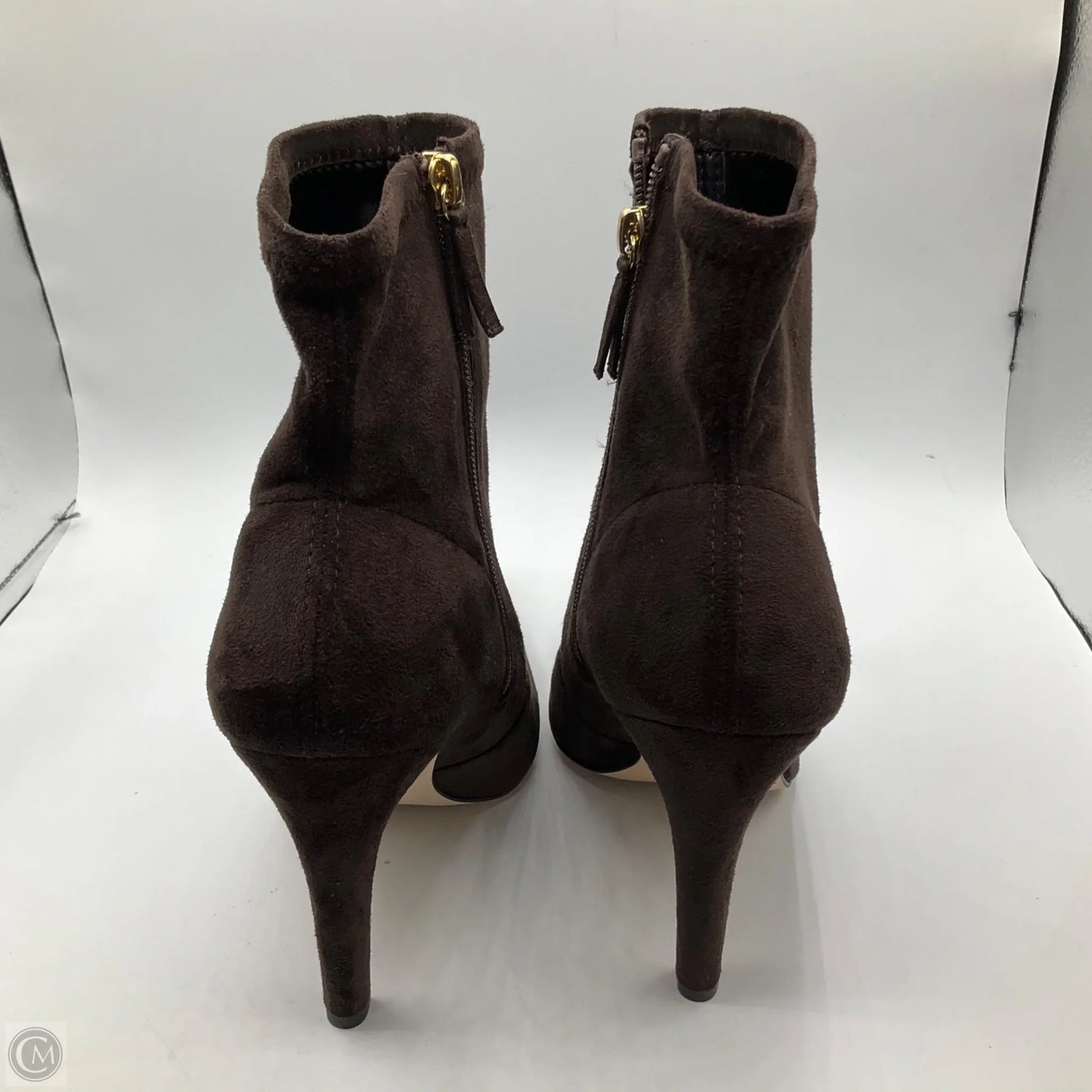 Boots Ankle Heels By Good American In Brown, Size: 11.5