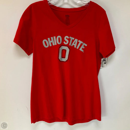 Athletic Top Short Sleeve By Clothes Mentor In Red, Size: L