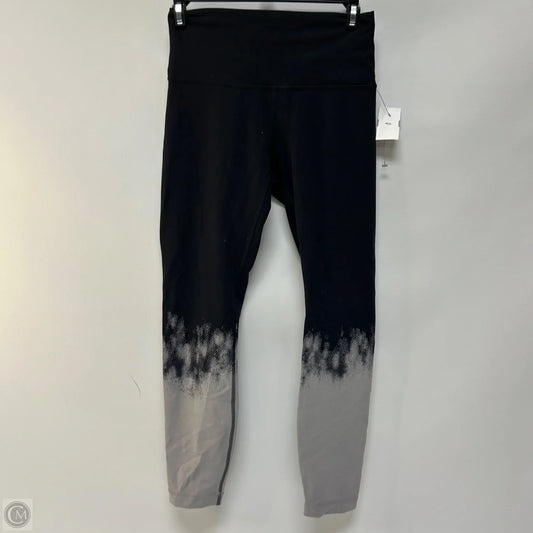 Athletic Leggings By Lululemon In Black & Grey, Size: 6